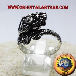 Anello Drago Nepalese in argento