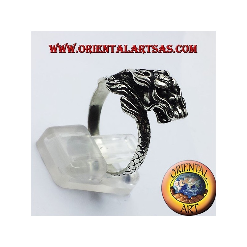 Ring Drachen Nepalese Silber