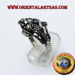 Anillo de plata del dragón de Nepal