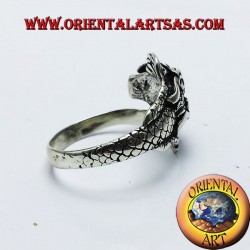 Anillo de plata del dragón de Nepal