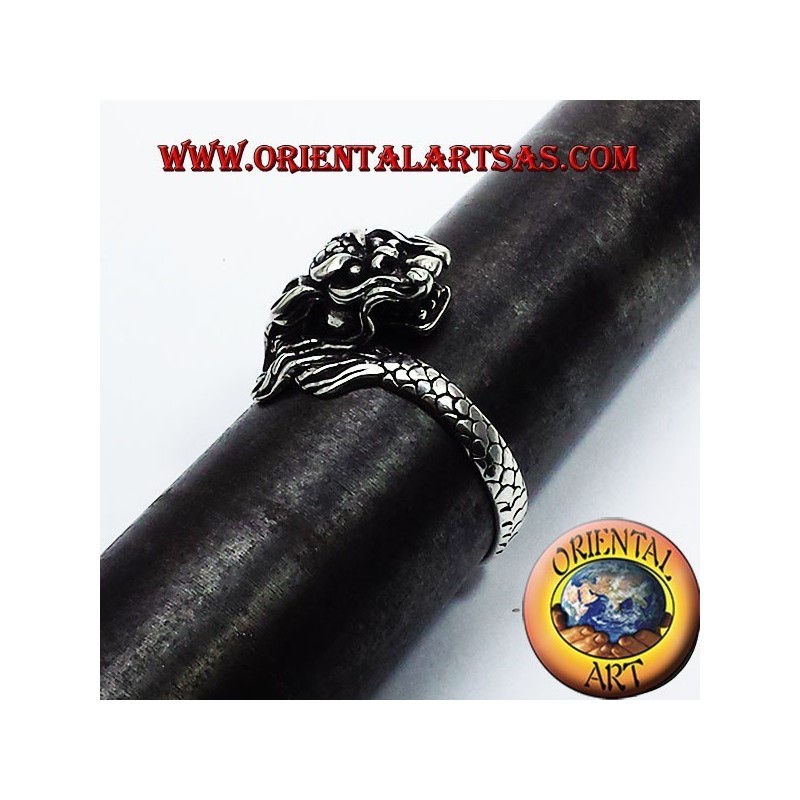 Ring Dragon Nepalese Silver