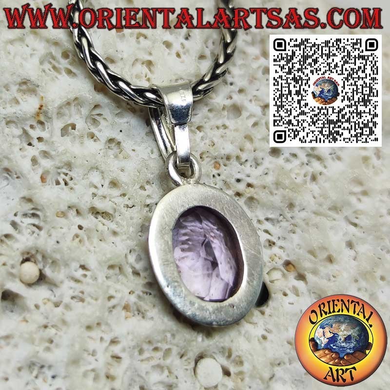 Silberanhänger mit wunderschöner natürlicher Amethyst