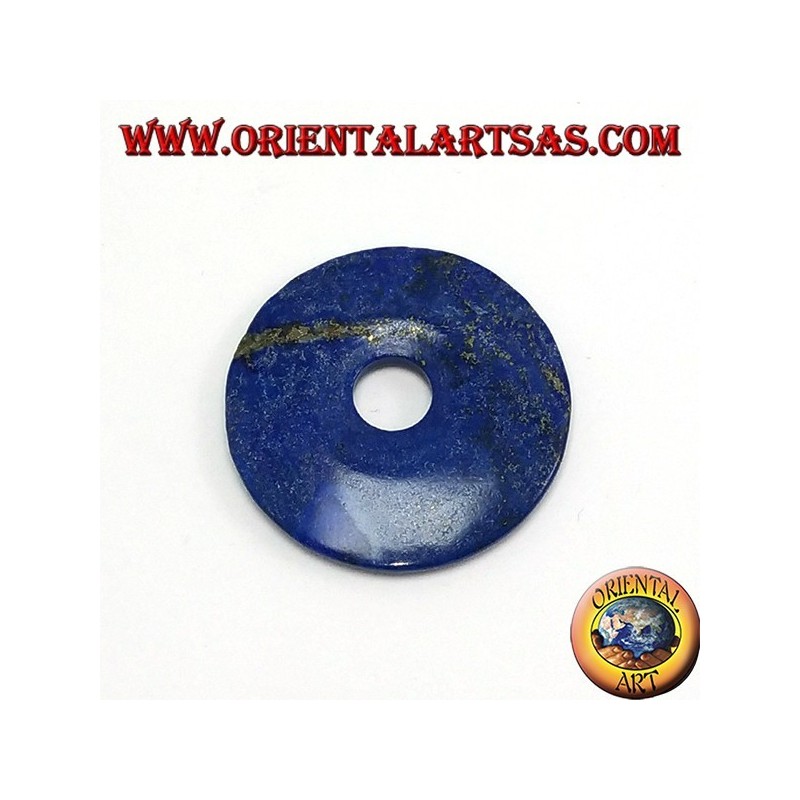 Lapis-lazuli pendentif de donut 40 mm. Ø