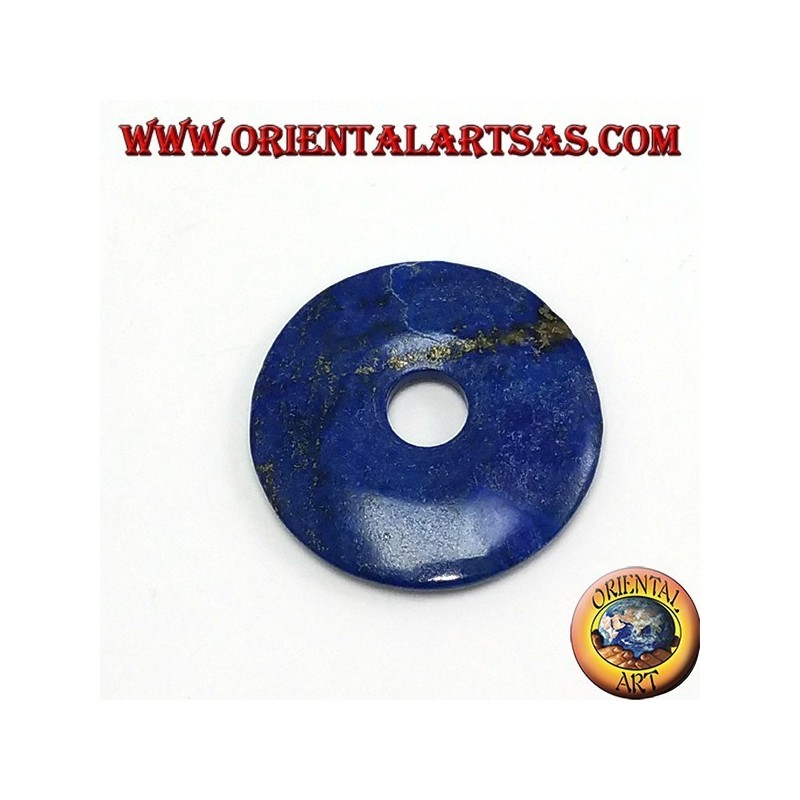 Lapis-lazuli pendentif de donut 40 mm. Ø