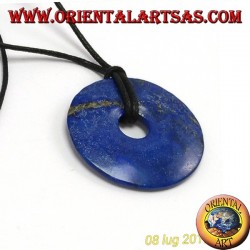 Lapis-lazuli donut pendant 40mm. Ø