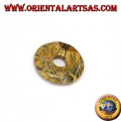 Australia Jasper colgante donut 30 mm. Diámetro Ø línea completa encerado ajustable