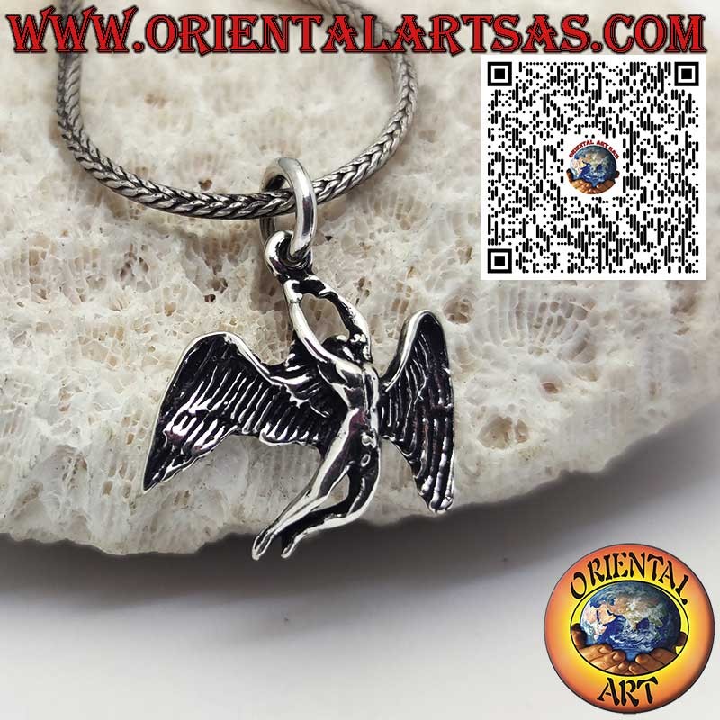 Pendentif Ange Ailé en Argent – Led Zeppelin Icare Mythe Rock