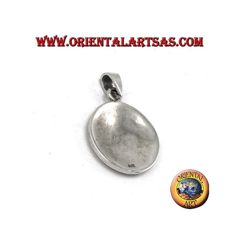 Silver pendant, carved Horus eye