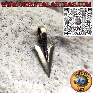 Pendant in Bronze – Native American Arrowhead