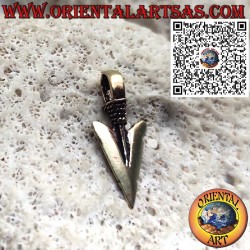 Pendentif en Bronze – Pointe de Flèche Amérindienne