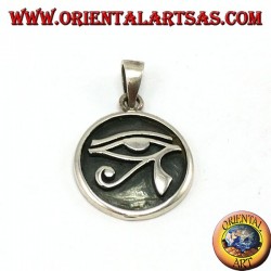 pendentif en argent, l'oeil d'Horus sculpté