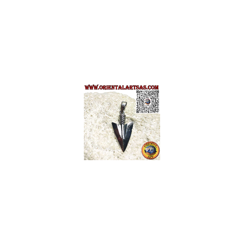 Native American Sterling Silver Arrowhead Pendant - Symbol of Strength, Courage and Protection