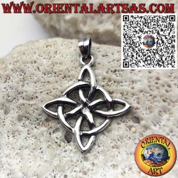 Colgante de Plata Nudo de la Bruja – Símbolo Mágico de Protección