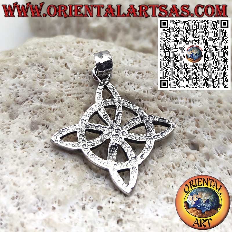 Sterling Silver Witch’s Knot Pendant – Magical Symbol of Protection