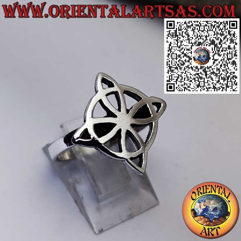 Anillo de Plata con Nudo de la Bruja – Símbolo de Magia y Protección