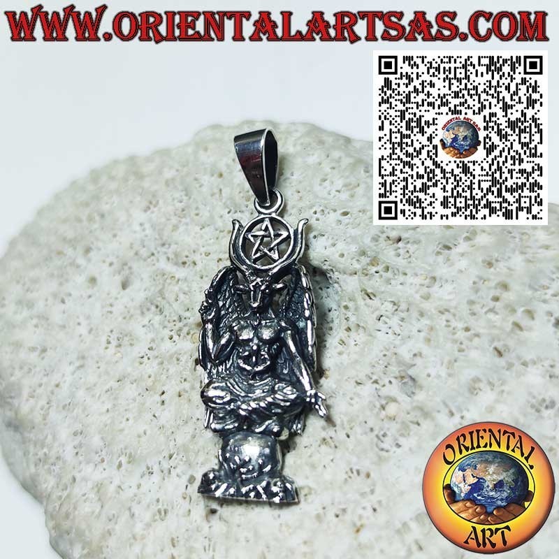 Ciondolo Baphomet – Simbolo di Equilibrio e Mistero in Argento 925