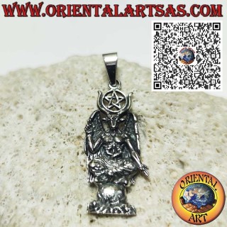 Ciondolo Baphomet – Simbolo di Equilibrio e Mistero in Argento 925