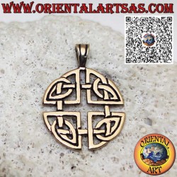 Colgante de bronce – Nudo de Dara, símbolo celta de fuerza y sabiduría