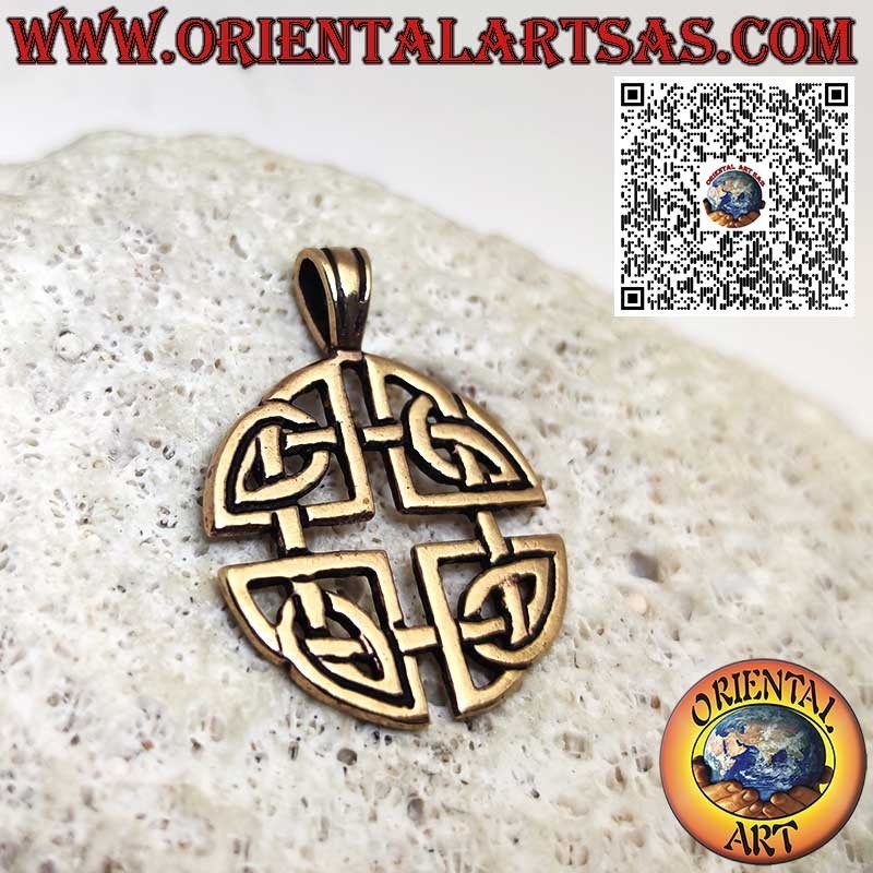 Bronze Pendant – Dara Knot, a Celtic Symbol of Strength and Wisdom