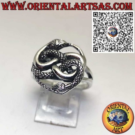 Anello in Argento con Simbolo Auryn – Gioiello Ispirato a La Storia Infinita