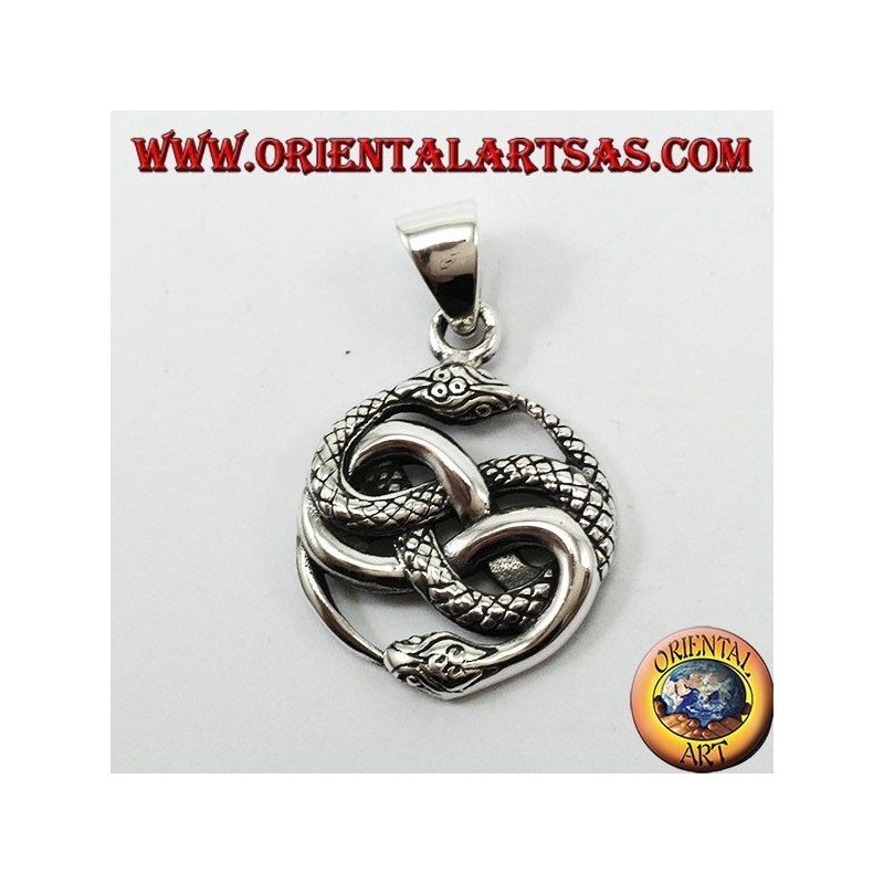 Silver Pendant, Auris Ouroboros Talisman