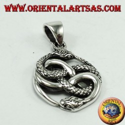 Silber Anhänger, Auris Ouroboros Talisman