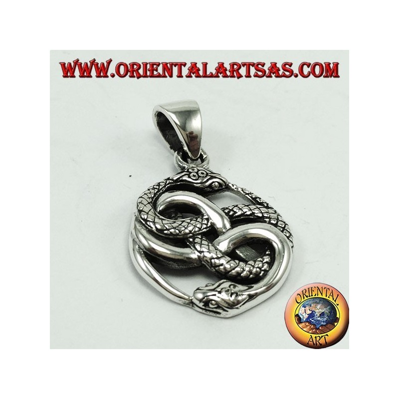 Pendentif en argent, Auris Ouroboros Talisman