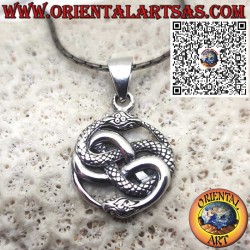 Silver Pendant, Auryn Ouroboros Talisman - The Neverending Story