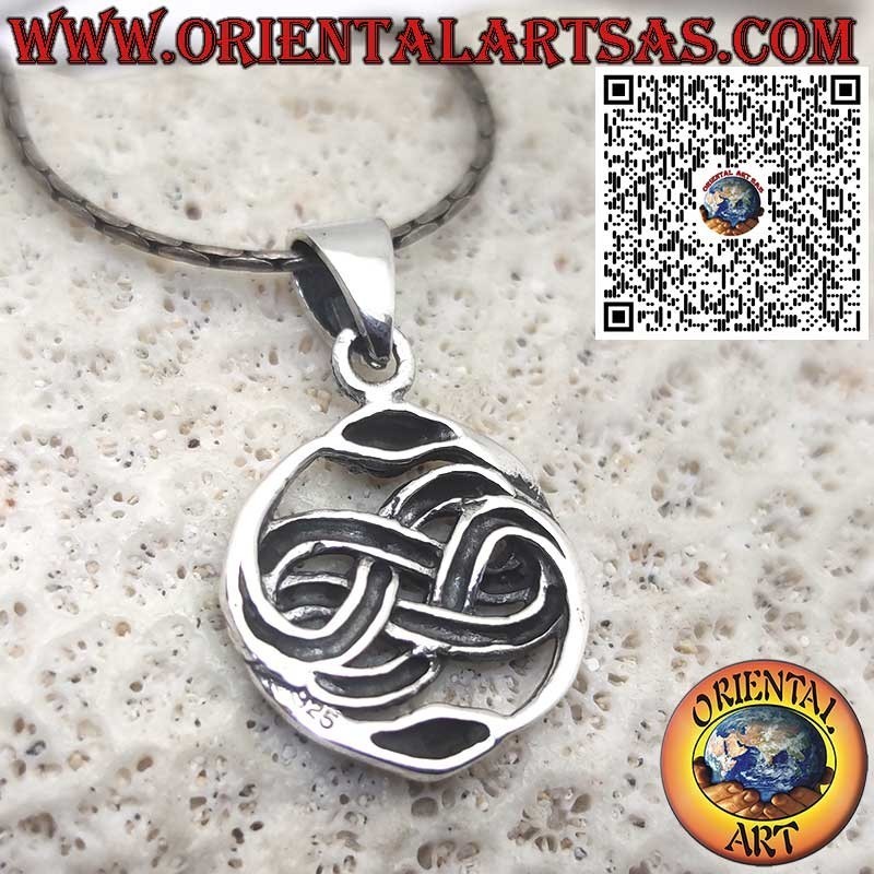 Silver Pendant, Auryn Ouroboros Talisman - The Neverending Story