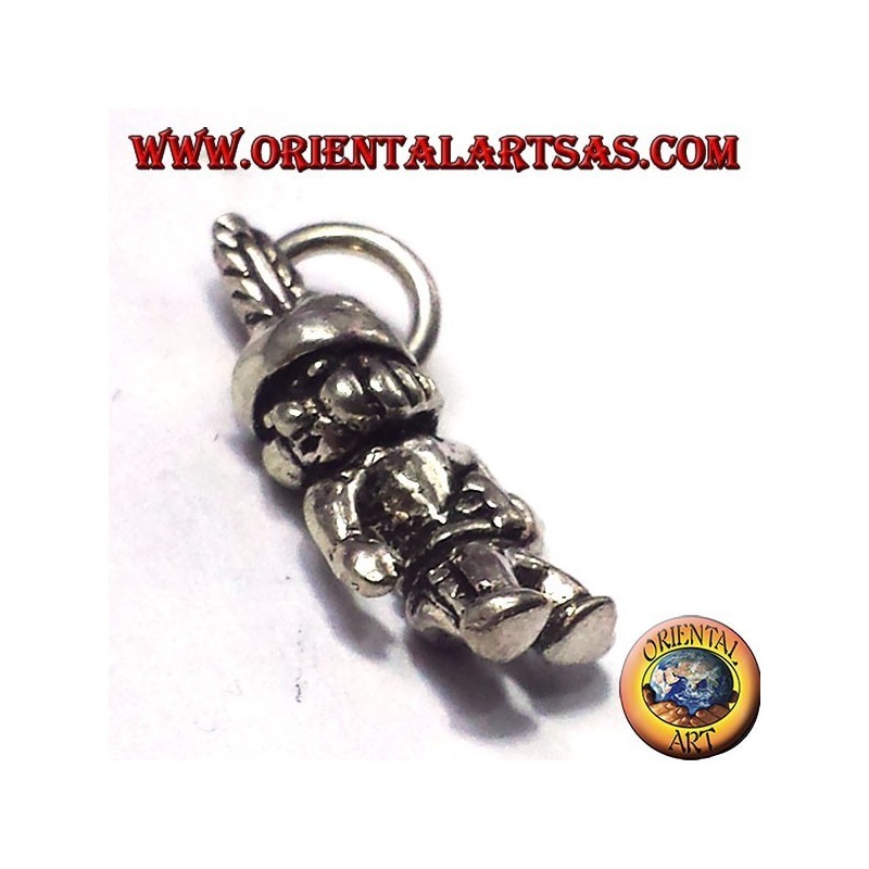 Colgante de plata, indio Poco Hiawatha