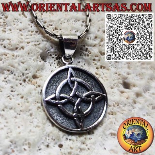 Sterling Silver Witch's Knot Pendant - Pagan Amulet - Esoteric Jewelry