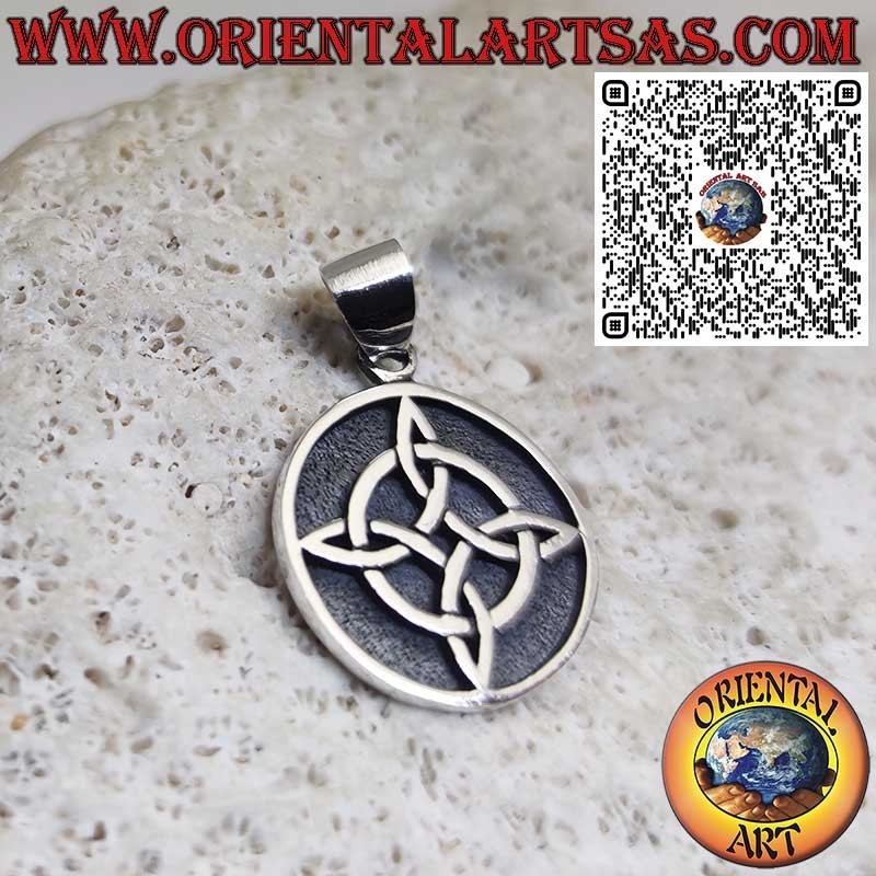 Hexenknoten Anhänger aus 925 Sterlingsilber - Pagan Amulett - Mystischer Schmuck