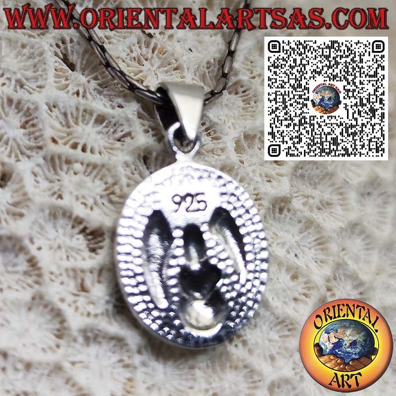 Ciondolo Medaglietta Baphomet in Argento 925 – Simbolo Esoterico di Equilibrio e Mistero