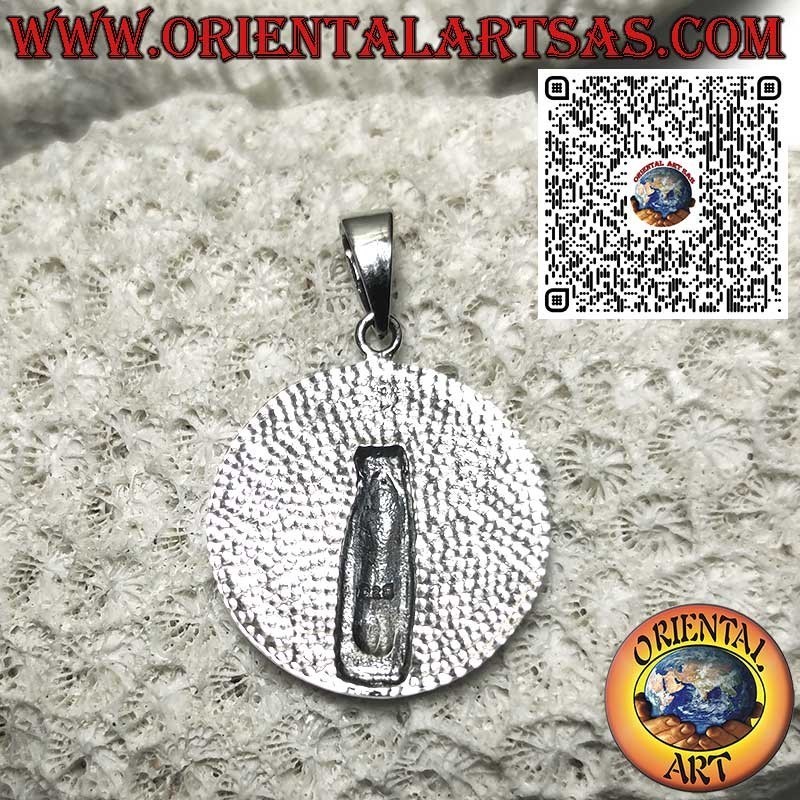 Ciondolo in Argento 925 con Dea Ecate – Divinità della Luna, Amuleto Wiccan, Gioielli Esoterici