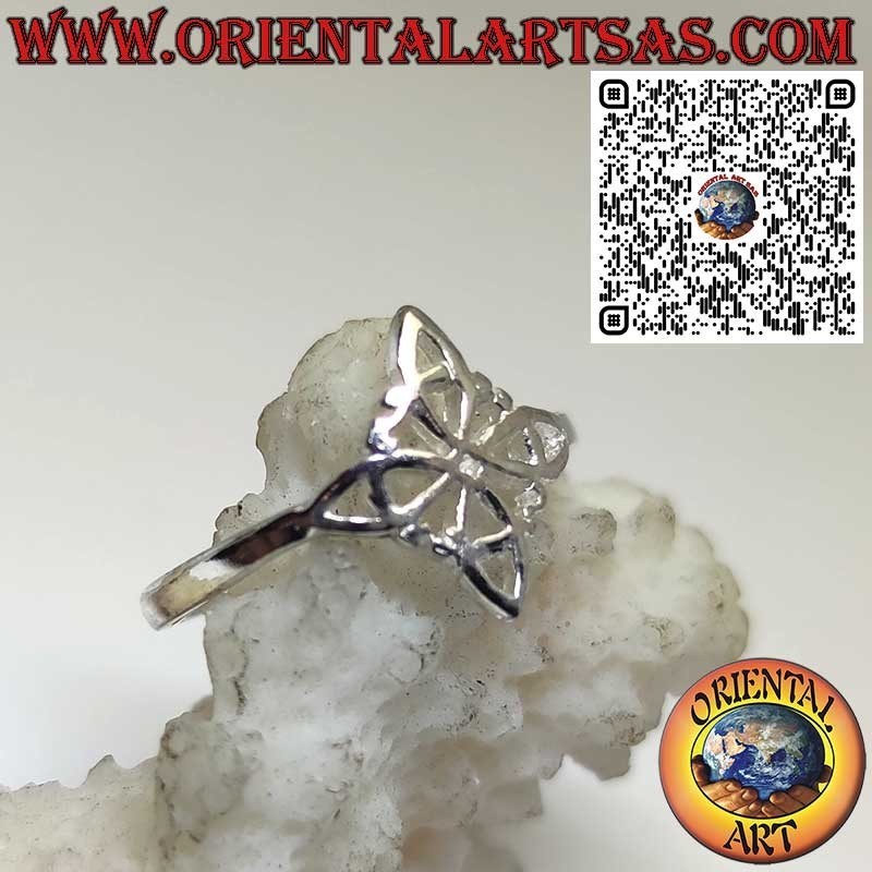 Sterling Silver 925 Toe or Phalanx Ring – Witch’s Knot, Adjustable