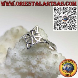 Anillo en plata 925 para pie o falange – Nudo de la bruja, ajustable