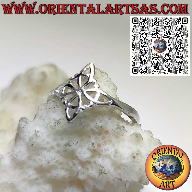 Sterling Silver 925 Toe or Phalanx Ring – Witch’s Knot, Adjustable