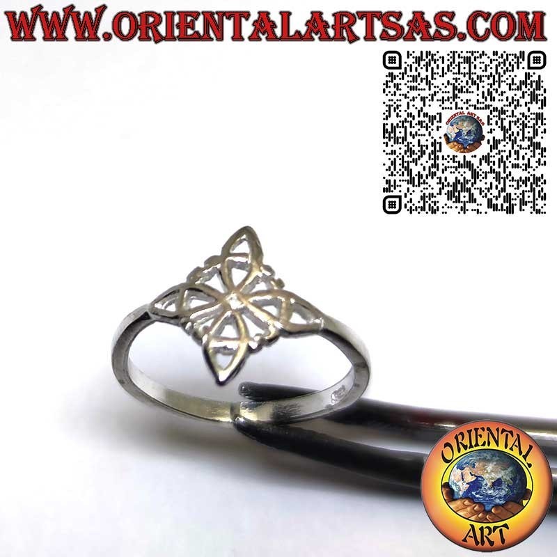 Sterling Silver 925 Toe or Phalanx Ring – Witch’s Knot, Adjustable