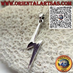 Sterling Silver 925 Lightning Bolt Pendant – Symbol of Energy and Power