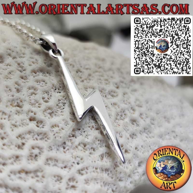 Colgante en plata 925 Rayo – Símbolo de Energía y Poder