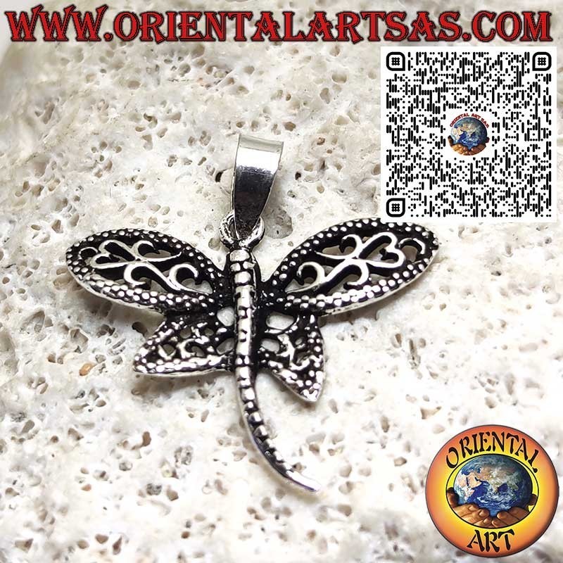 Anhänger aus 925er Silber Libelle – Symbol für Freiheit und Transformation