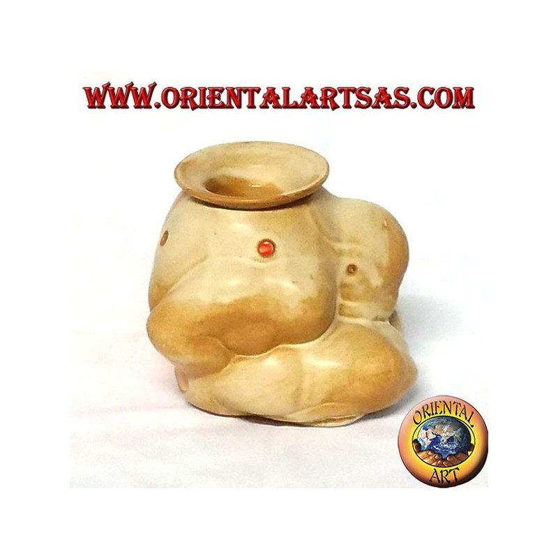 Brucia essenze in ceramica Yogi meditazione benessere di Buddha feng shui zen
