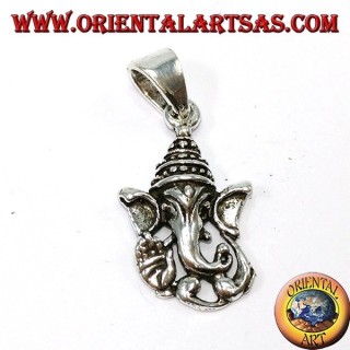 Silber Anhänger, Ganesh Kopf
