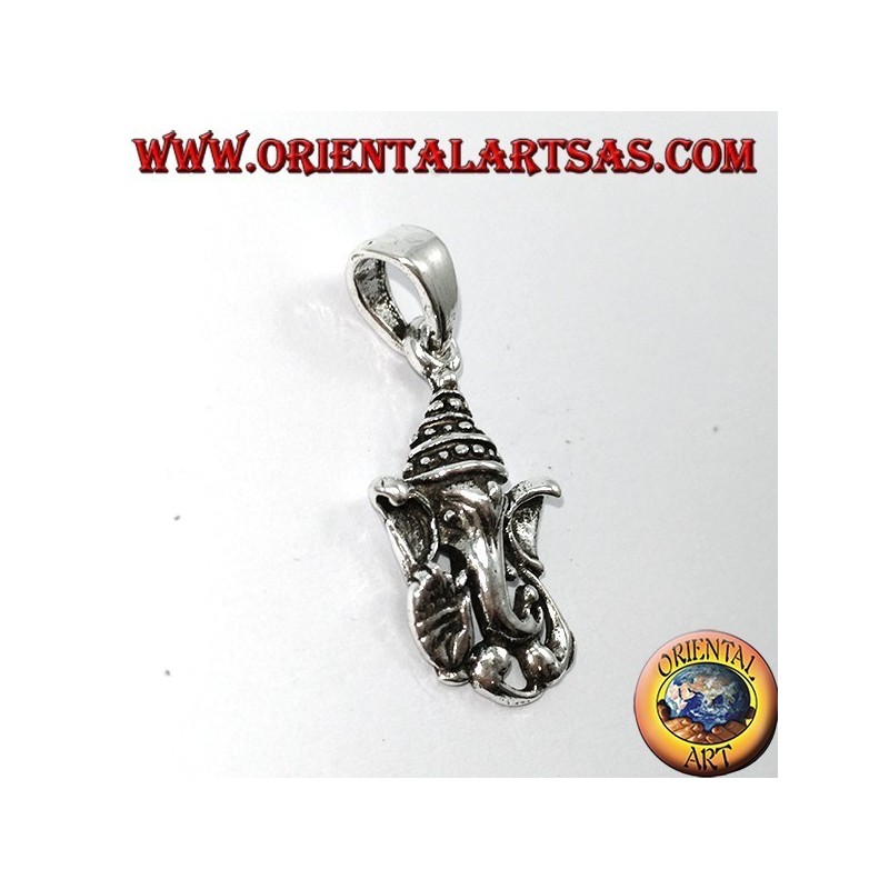Ciondolo d'argento, Testa di Ganesh