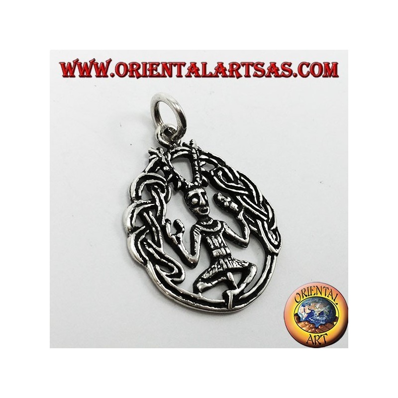 silver pendant Cernunnos