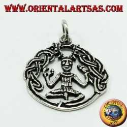 silver pendant Cernunnos