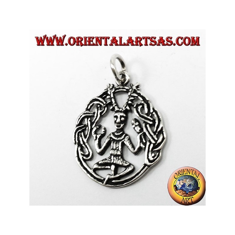 colgante de plata Cernunnos