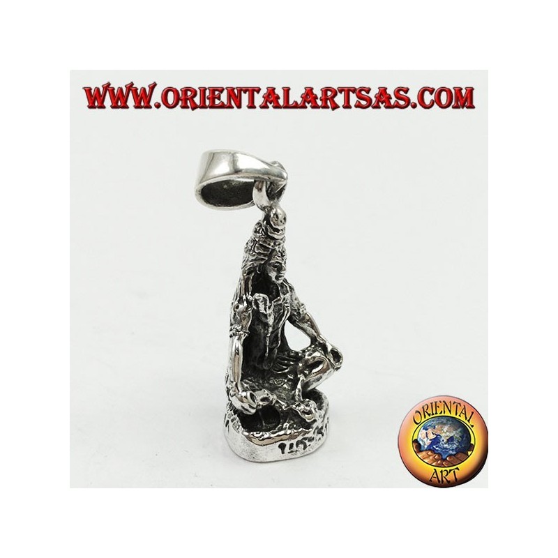 Silber Anhänger, Śiva (devanagari शिव angepasst in Shiva)