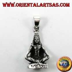 Silber Anhänger, Śiva (devanagari शिव angepasst in Shiva)