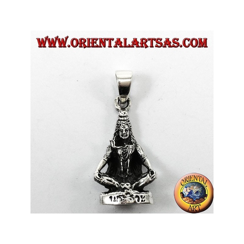 Silber Anhänger, Śiva (devanagari शिव angepasst in Shiva)